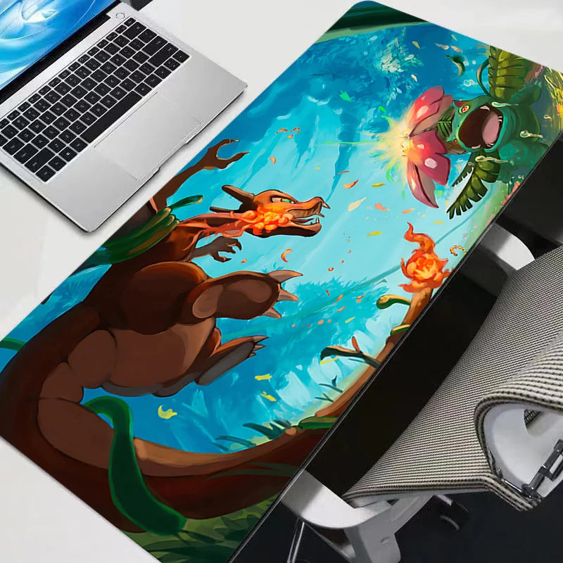 Mouse Pad Pokemon Pikachu Gaming Large Dywan Gamer durable Keyboard Desk Mat Table Carpet Mousepad XXL 900x400 For Computer