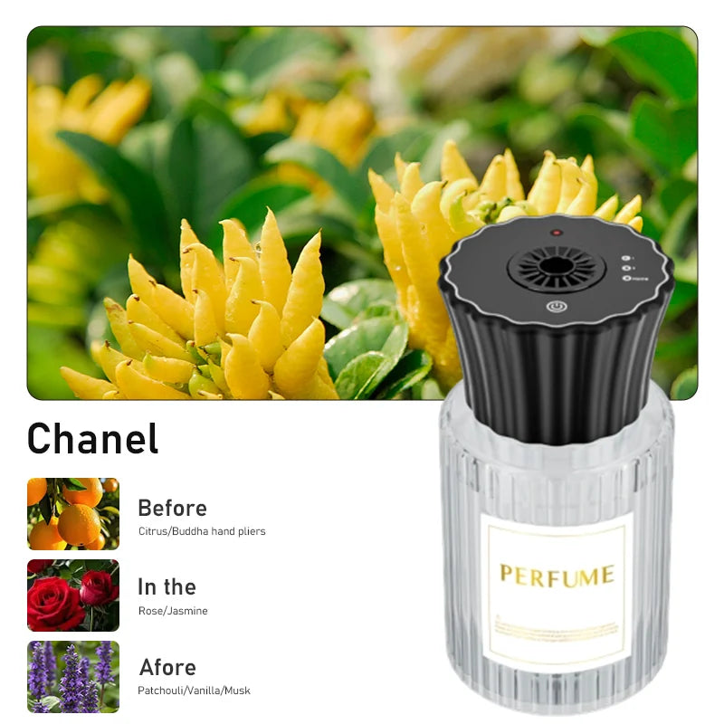 Smart Aromatherapy Diffuser AI Auto Sensing Timer Spray Quick Odor Removal Starry Night Light Long Lasting Fragrance Home Car
