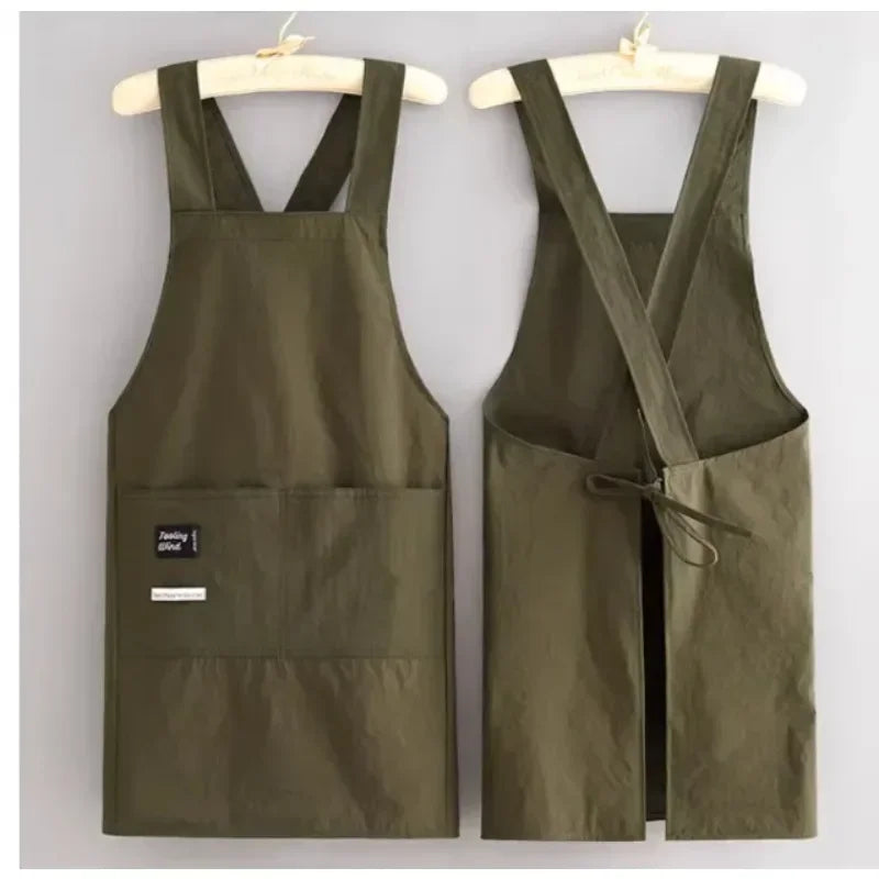 Multi-Purpose Unisex Breathable Waterproof Kitchen Apron Adjustable Strap Oil Resistant Bib for Cooking Cleaning Restaurant Work