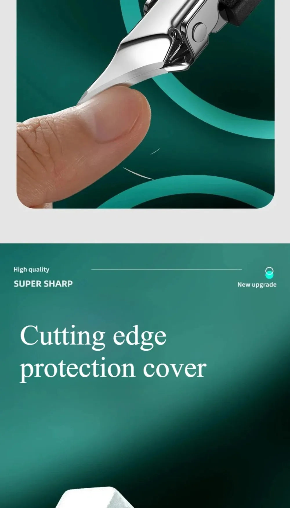 25° Slant Edge Nail Clipper Wide Opening Stainless Steel Professional Ingrown Toenail Tools Eagle Beak Oblique Toe Nail Trimmers