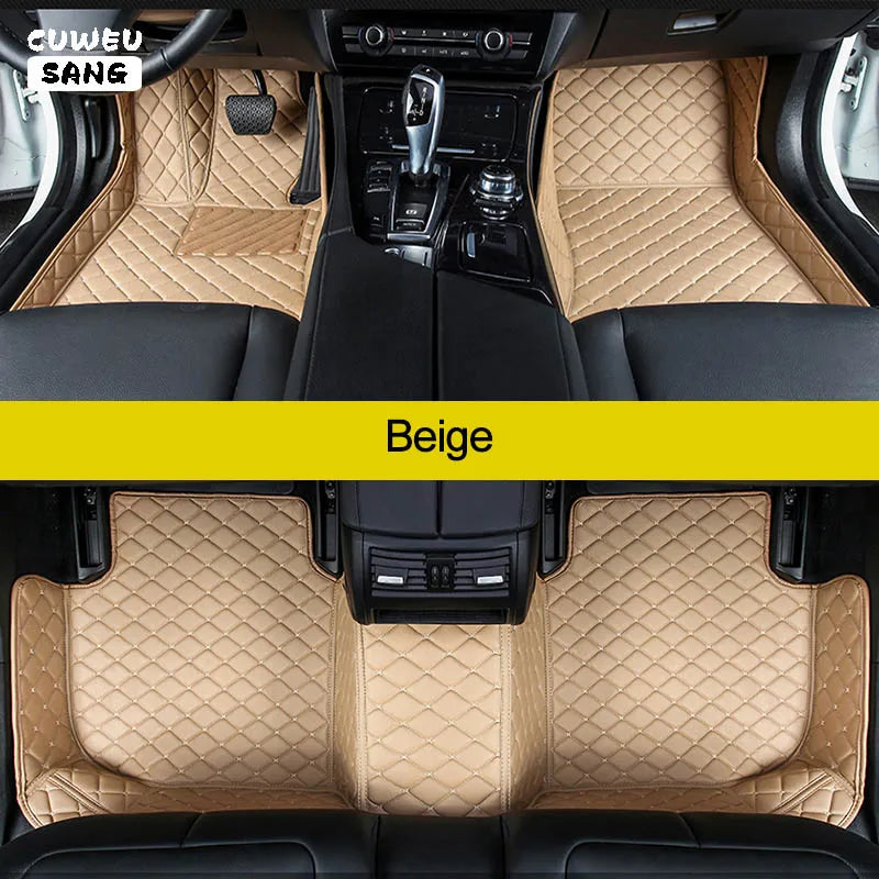 CUWEUSANG Custom Car Floor Mats For Peugeot 301 Auto Carpets Foot Coche Accessorie