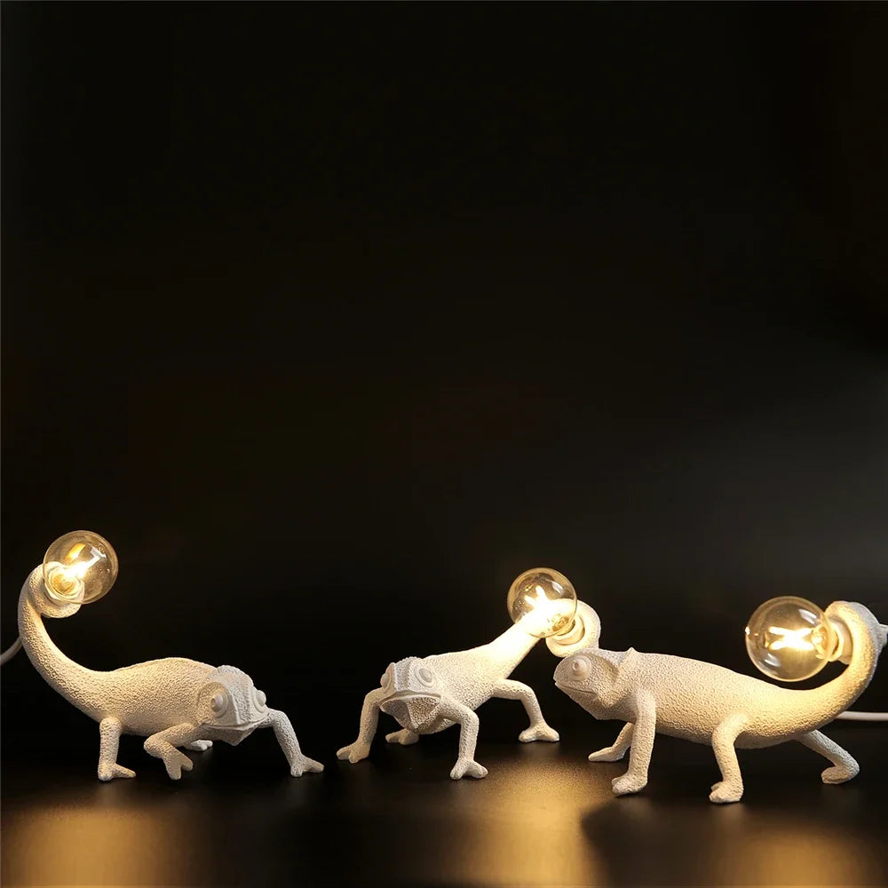 creative lizard wall lamp bedroom Bedside Night light living room home decor Cute Resin Animal lights chameleon Light Fixtures