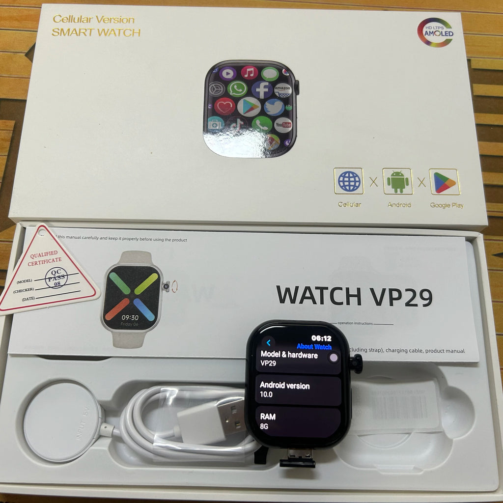 GoldenSpike VP29 Smartwatch 2.29inch Amoled Smart Watch With Rotary Camera GPS WIFI 256GB Storage ROM Global Cellular Version