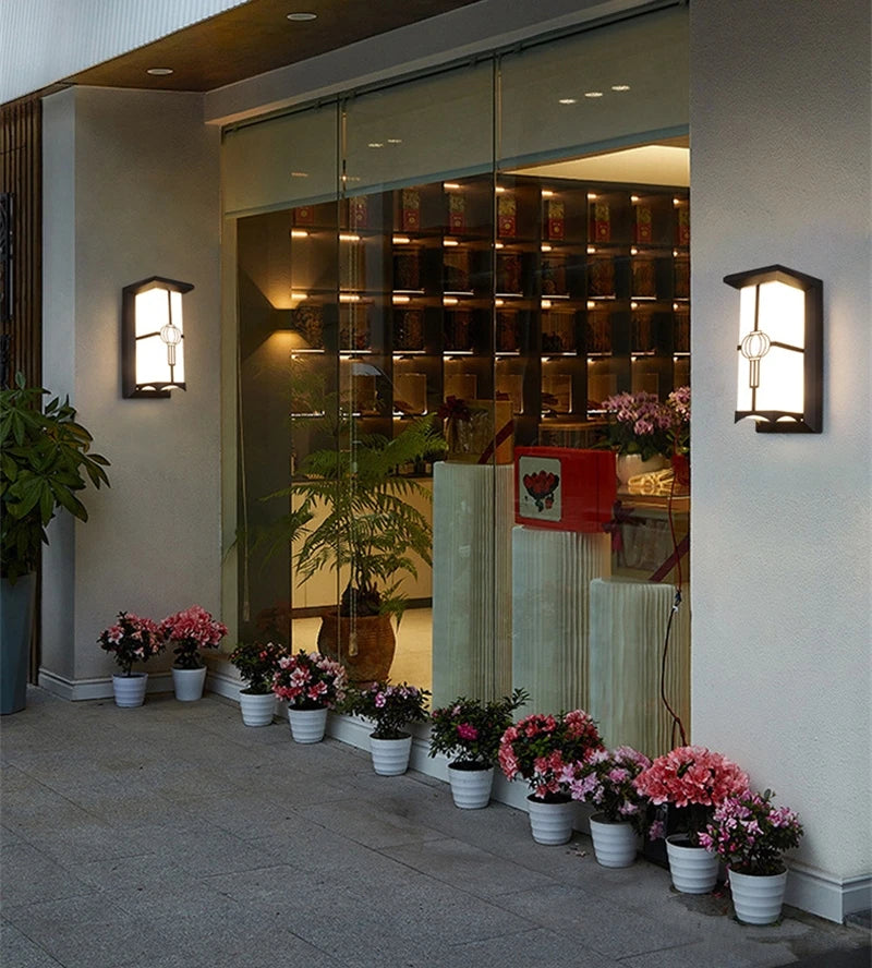 12W/18W LED Outdoor Wall Lamp Plastic/Aluminum Front Door Waterproof IP65 Sconce Garden Patio Terrace Home Wall Lighting Fixture