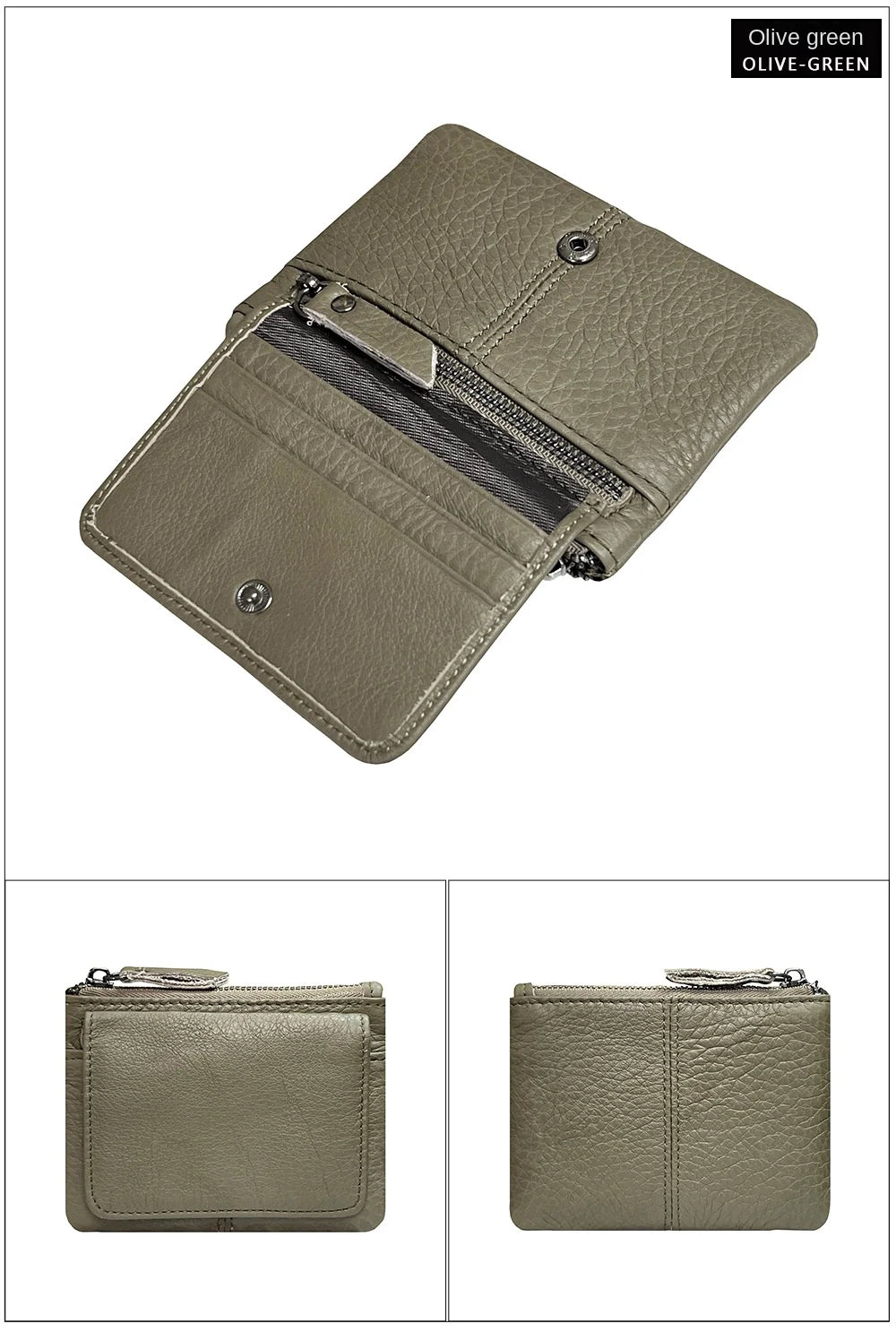 New Cow Leather Women's And Men's Card Bag Coin Purse Slim Credit Card Holder Wallet For Men and Women ID Card Pocket