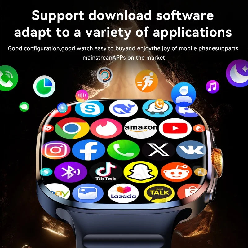 M99 4G 5G Cellular Version Smartwatch 2.4inch Amoled Larger Screen Android 10 Smart Watch With Rotary Camera Sim Card Slot WIFI