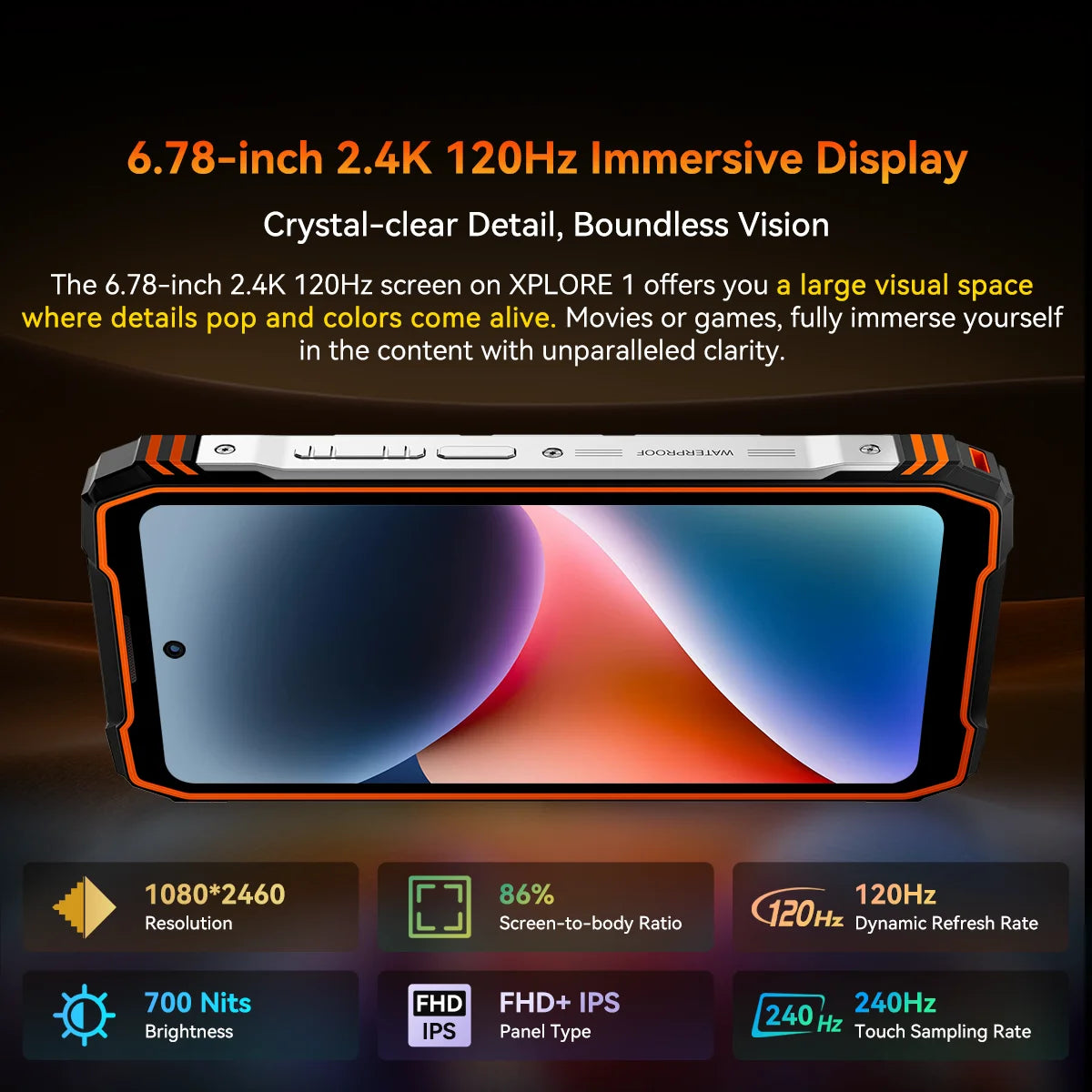 [Ship From UK]Blackview 48GB + 512GB Smartphone 20000mAh 55W [XPLORE 1] 6.78'' 2.4K + 2.01'' Dual Display 5G Rugged Mobile Phone