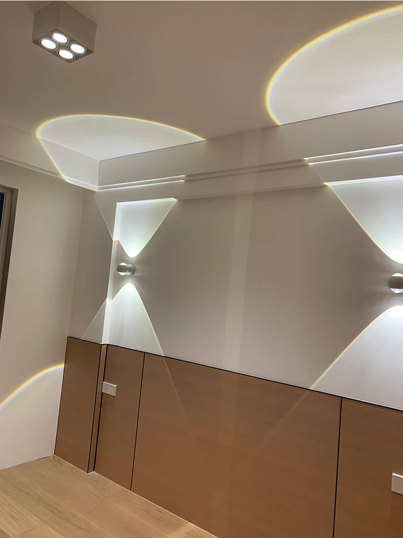 Minimalist Hallway Decor Background Wall Lamps Bedroom Bedside Wall Lights Washing Wall Sconce Up and Down Luminescence Lights
