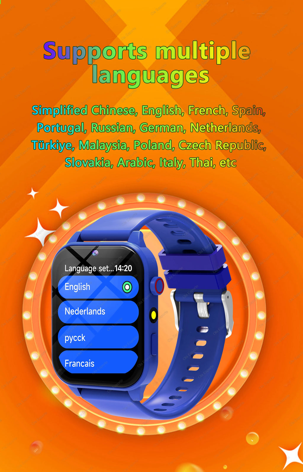 100+ Game SmartWatch Kid Child HD Screen Lighting Music Smart Watch Boy Girl Gift Children Smartwatch For IOS Android 2025 New