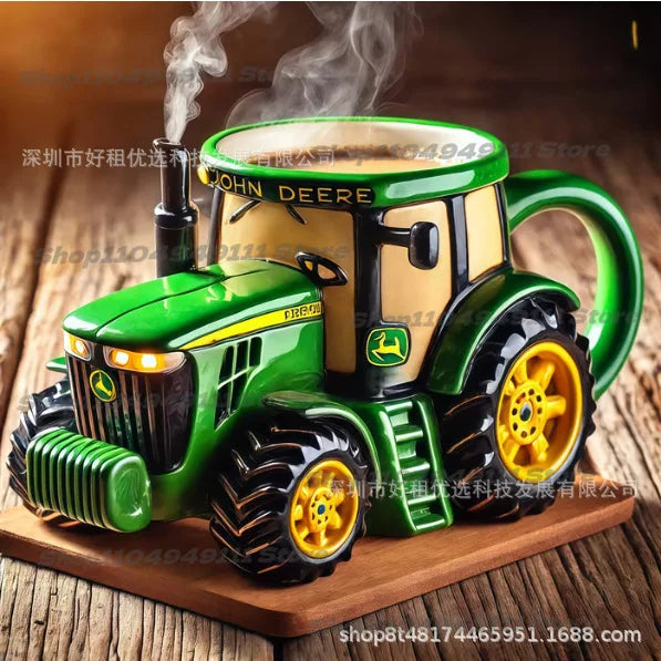Funny Truck Coffee Cup Mug Handcrafted Durable Semi-trailer Shaped Ceramic Decorations for Men Women Truck Driver Gifts