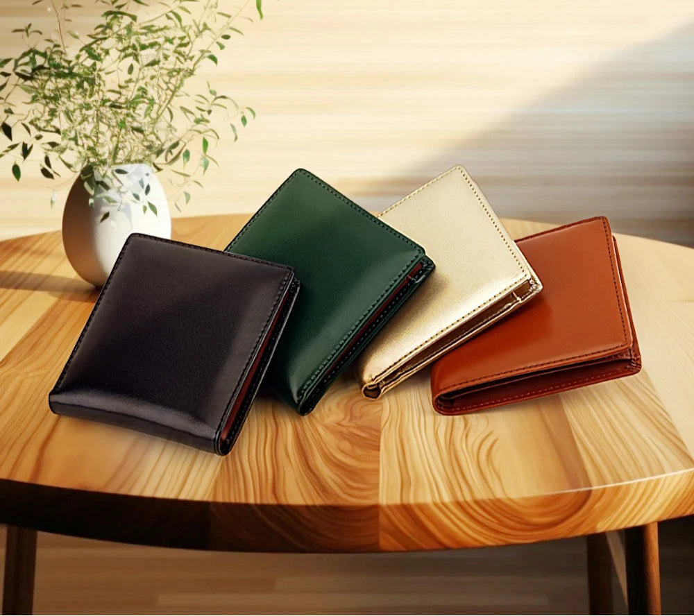 New Genuine Leather Men's Wallet Japanese Style Short Cowhide Multi-card Slot Coin Purse Wallets