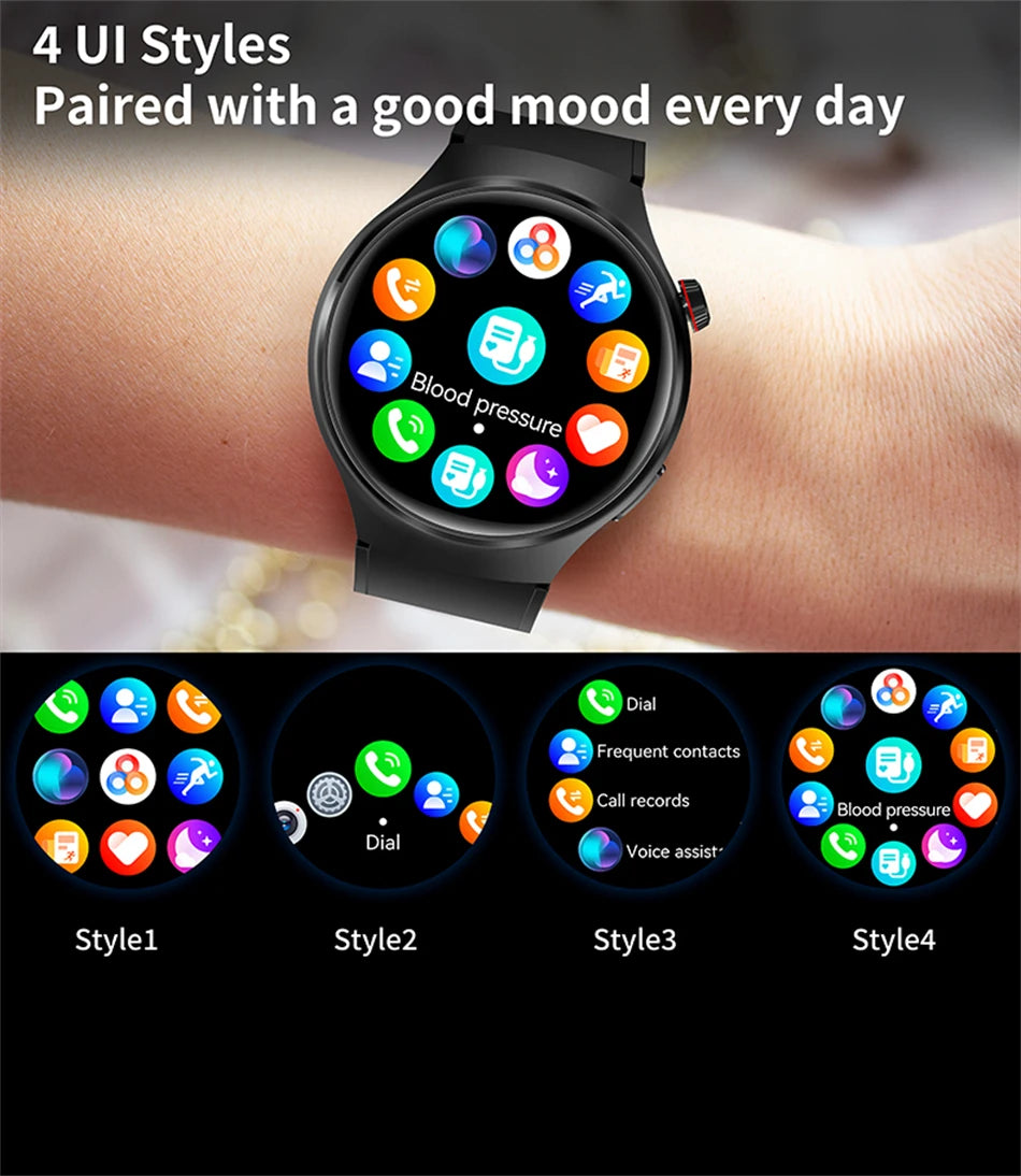 2025 New Bluetooth Call Smart Watch Men For Xiaomi IP68 Waterproof GPS Sports  AMOLED HD Large Screen Heart Rate NFC Watch Gift