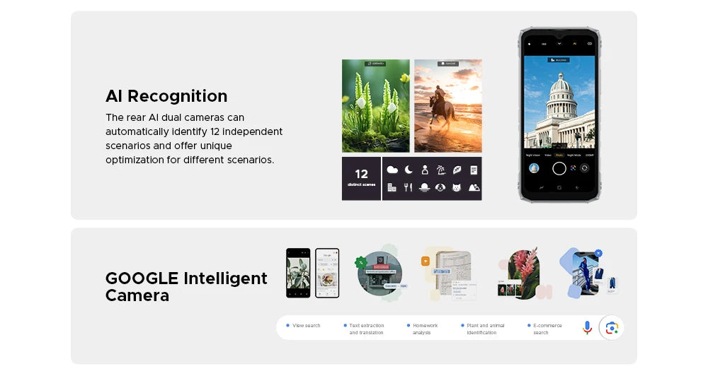 DOOGEE Blade10 Pro Energy Rugged Phone 32GB 256GB 6.56” HD+ Screen 6150mAh Large Battery 50MP AI Camera Android 15 NFC