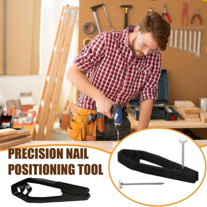 Portable Nail Fixer Tool Woodworking Nail Fixer Plastic Sliding Joint Pliers Protect Fingers for Maintenance and Woodworking