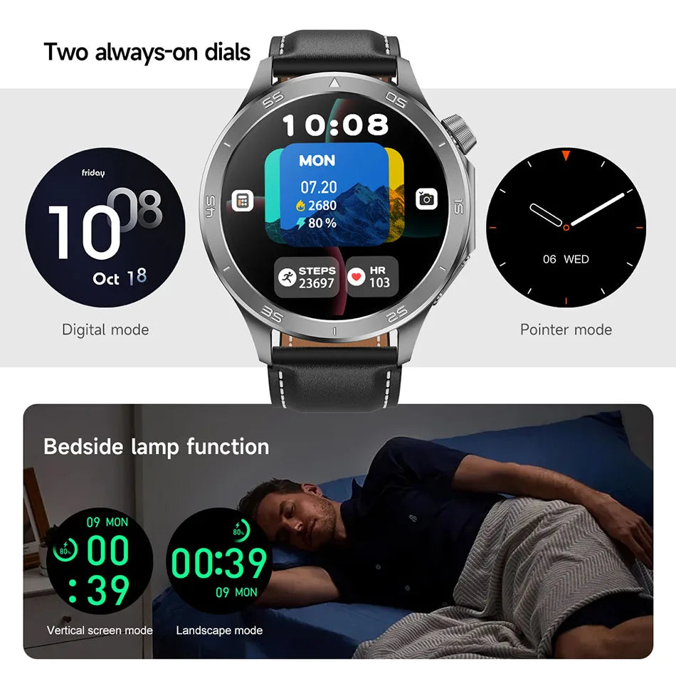 OPPO New X2 Bluetooth Call Smart Watch AMOLED HD Screen GPS Outdoor Sports Fitness Watch Health Monitoring Smartwatch Android