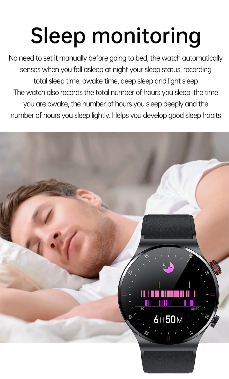 2026 Fashion Smartwatch HD Touch Heart Rate Bluetooth Call Sleep Monitoring NFC Weather Sport Mode Smart Watch For Android IOS