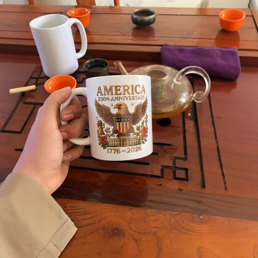 America'S 250th Anniversary Mug Ceramic Water Cup Multi-Purpose Tea Milk Coffee Cup Party Beer Mug Usa 250th Anniversary