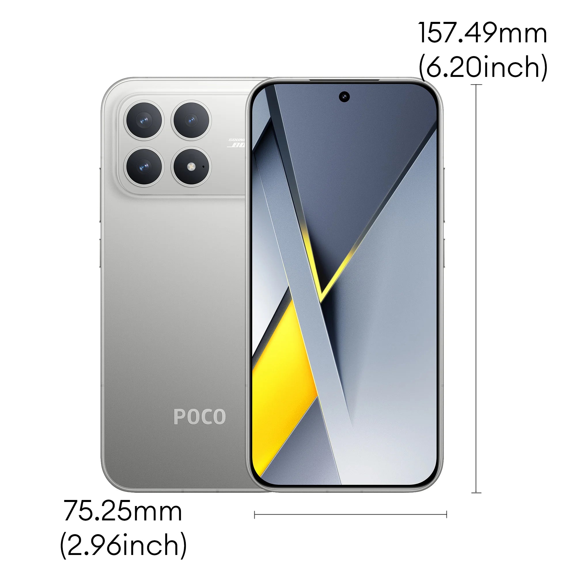 POCO F8 Pro 5G 12+512GB Dual eSIM 6.59" 120Hz Eye-care AMOLED Display 3nm Flagship Snapdragon® 8 Elite 50MP 6210mAh 100W NFC
