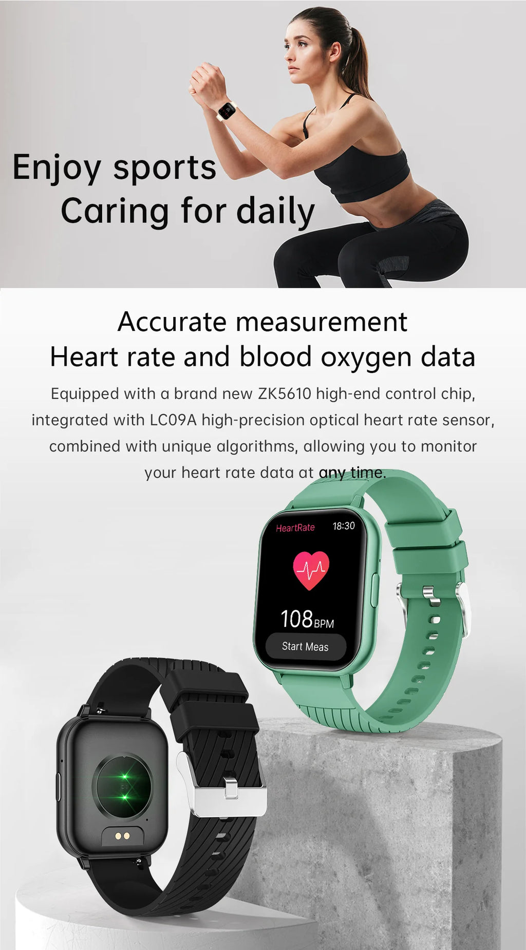 LIGE 2025 Smart Watch Men Full Touch IP67 Waterproof Alarm Clock Heart Rate Health Monitor Lady Gift Sports Fitness Smartwatches