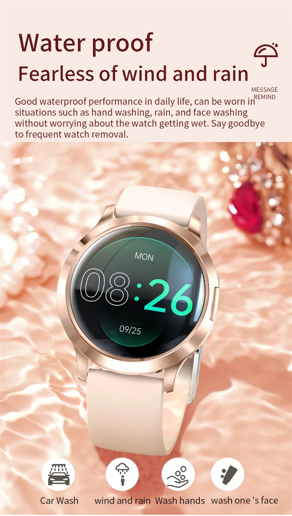 LIGE 2025 Ultra-thin AMOLED Screen Smart Watch Women Sport Fitness Bracelet Custom Watch Face Bluetooth Call Luxury Smartwatch