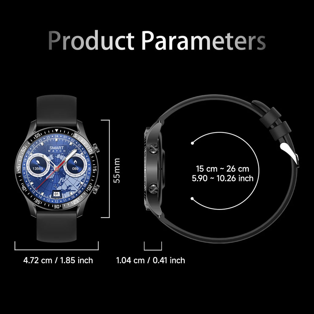 2026 New Sports Smartwatch for Man Bluetooth Call Camera Control Music Player AI Voice Fitness Tracker Watches for Woman Gifts