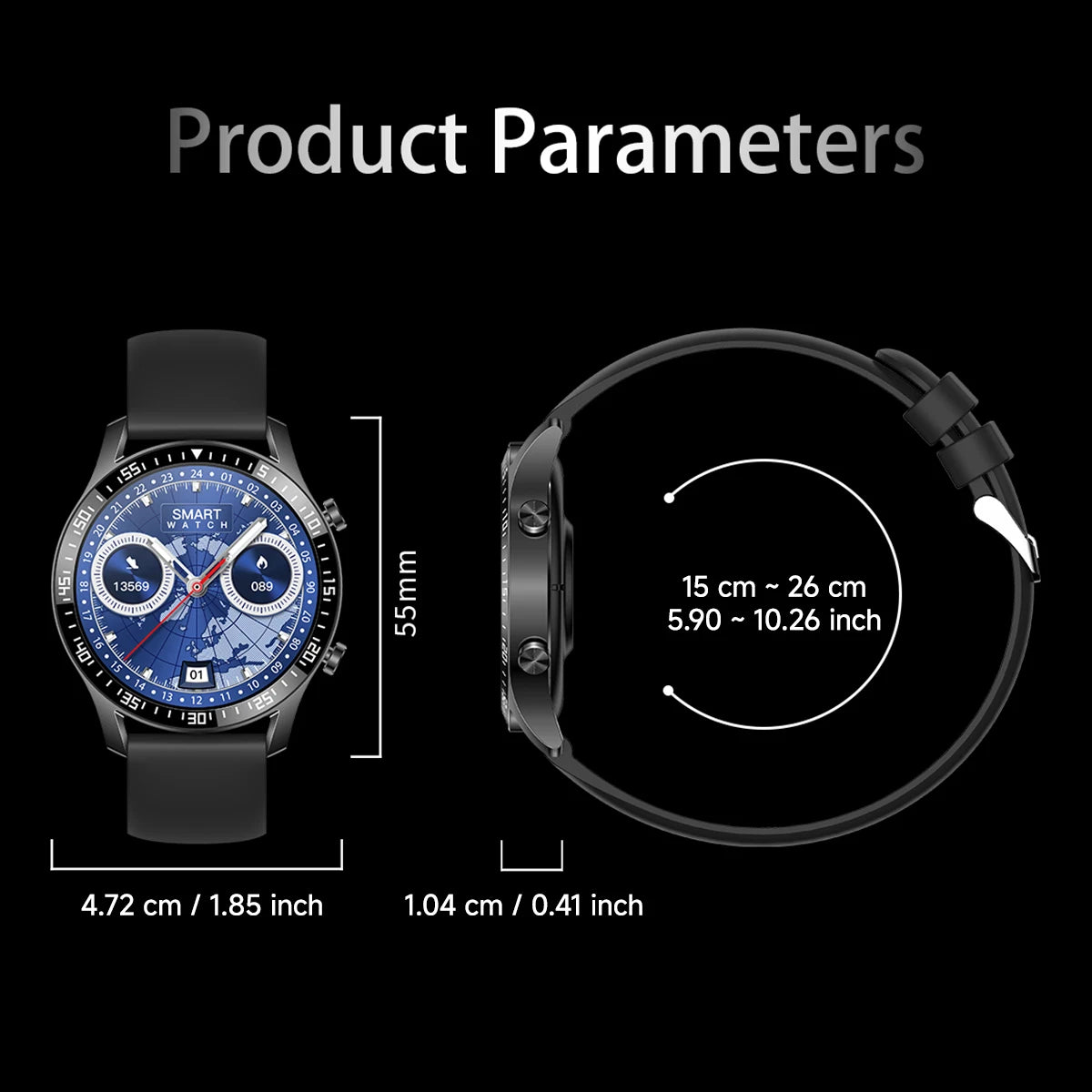 2026 New Sports Smartwatch for Man Bluetooth Call Camera Control Music Player AI Voice Fitness Tracker Watches for Woman Gifts