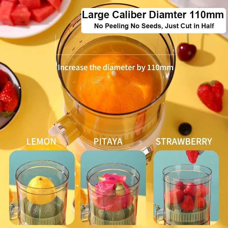 Electric Orange Juicer Portable Citrus Fruit Juice Extractor Pulp Separation Squeezer Machine USB Charge 600ml Smoothie Blender