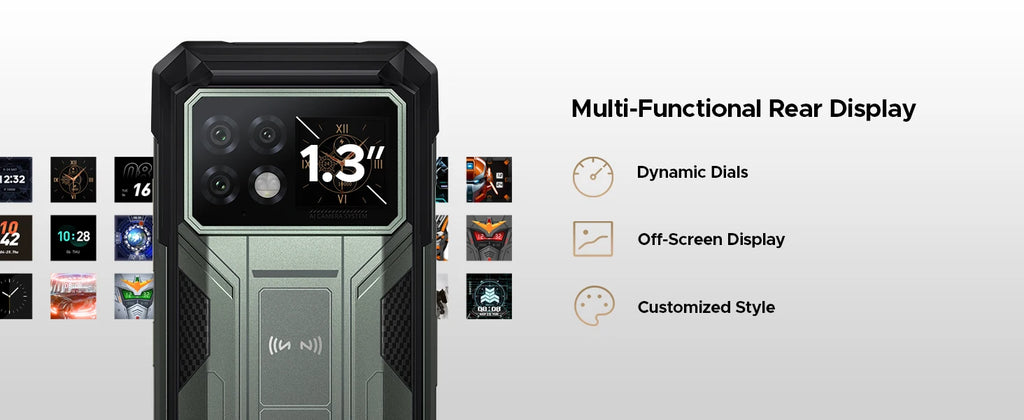 DOOGEE S200 Max 5G Rugged Phone 1.32" Rear Display Dual light Flashlight 16GB 512GB 22000mAh  6.72'' 120Hz Screen Smartphone NFC