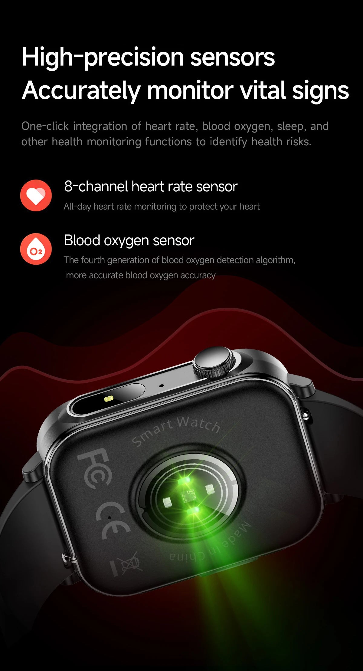 COLMI P80 Type-c Smartwatch Men Women Health Manager Bluetooth Call IP67 Waterproof Flashlight Smart Watch For Xiaomi iOS Phone