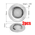 Kitchen Sink Filter Stainless Steel Mesh Sink Strainer Filter Sewer Mesh Strainers Bathroom Sink Strainer Drain Hole Filter Trap