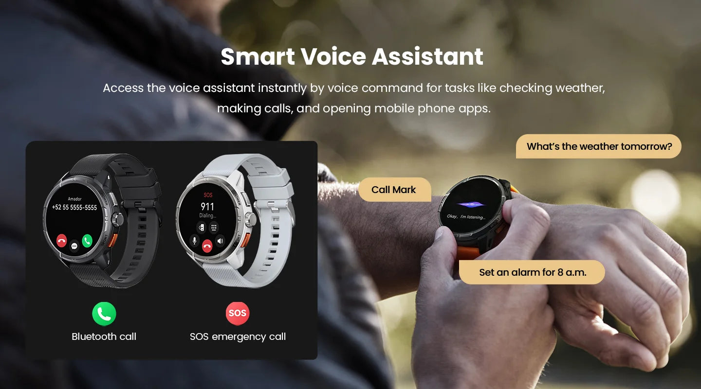 HAYLOU Solar Ultra GPS Smart Watch 1.6” AMOLED Display 60Hz Refresh Rate Bluetooth Calls 5ATM Water Resistance Sports Smartwatc