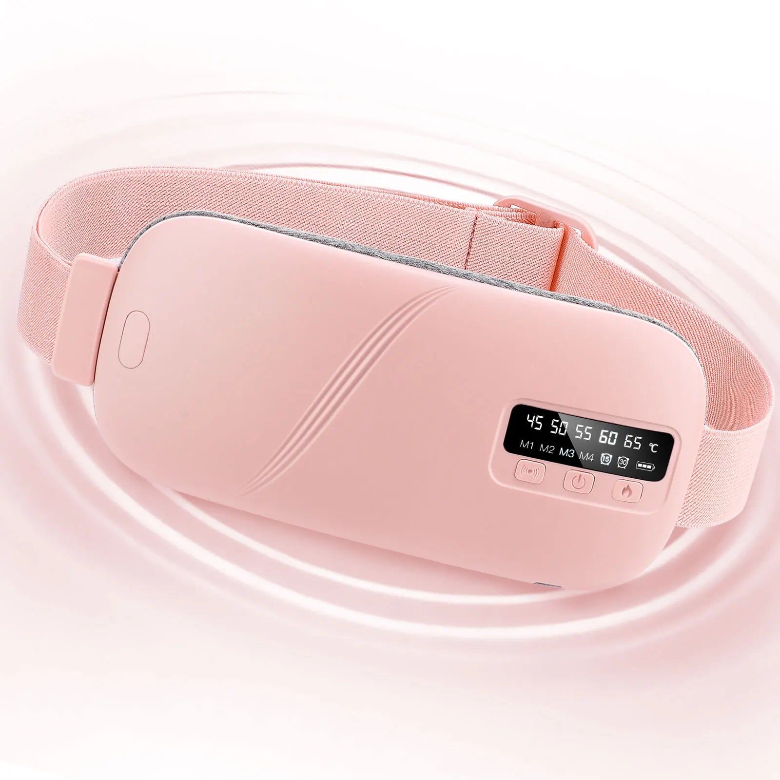 Women's Intelligent Menstrual Heating Belt 5-Speed Heat 4-Speed Vibration Massage Womb Warmer Nuangongbao Period Relief Waist Mat