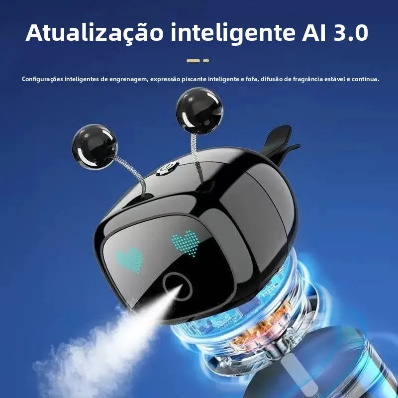 Smart Robot Car Air Vent Perfume Clip Auto On/Off with Car Start New Spring Summer Style Long Lasting Fragrance Odor Eliminator