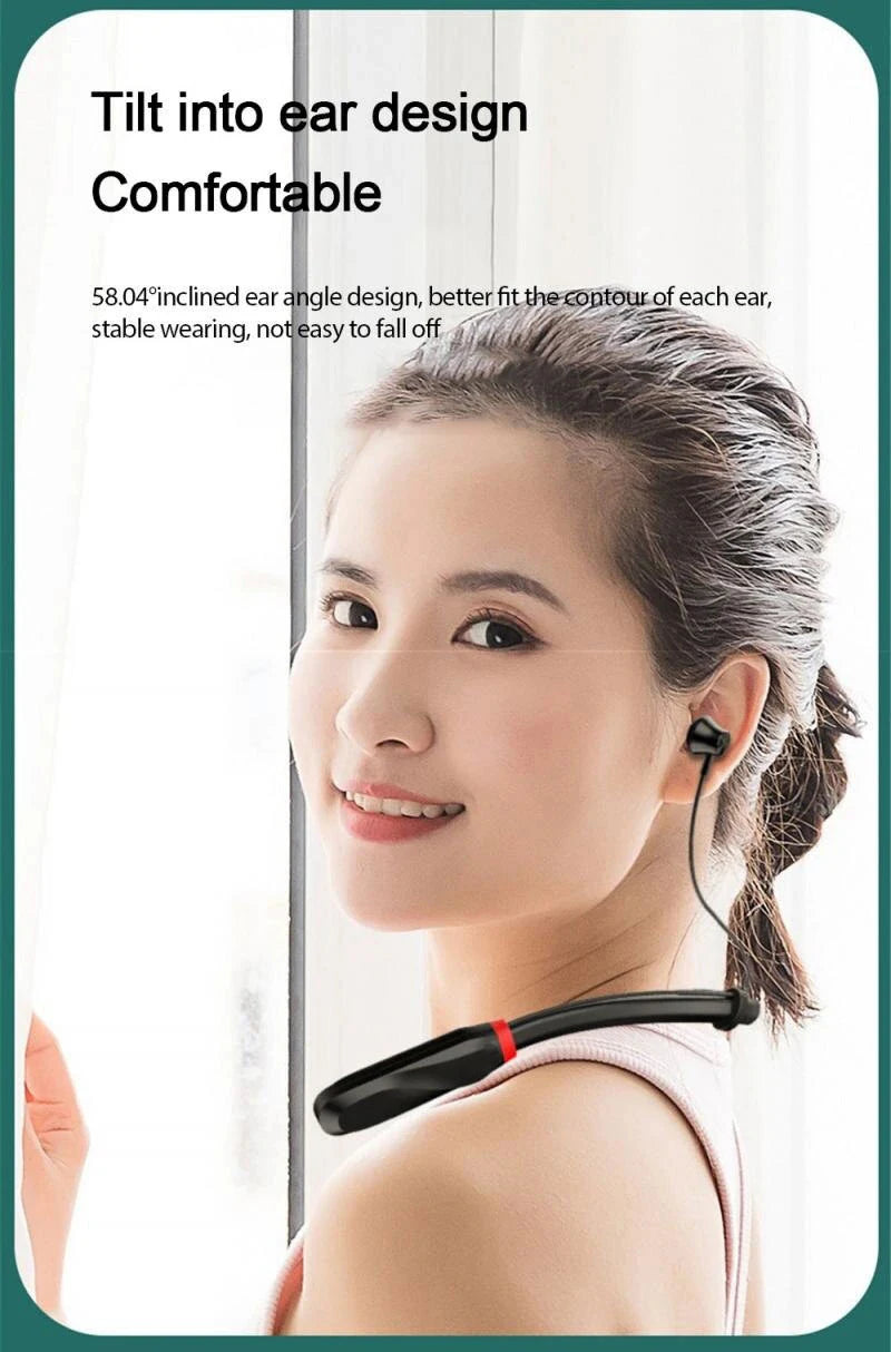 I35 Earphones Bluetooth 5.1 Headphones Sport Earbuds Built-in Mic Neckband Headphone Stereo Earbuds Headset For Running