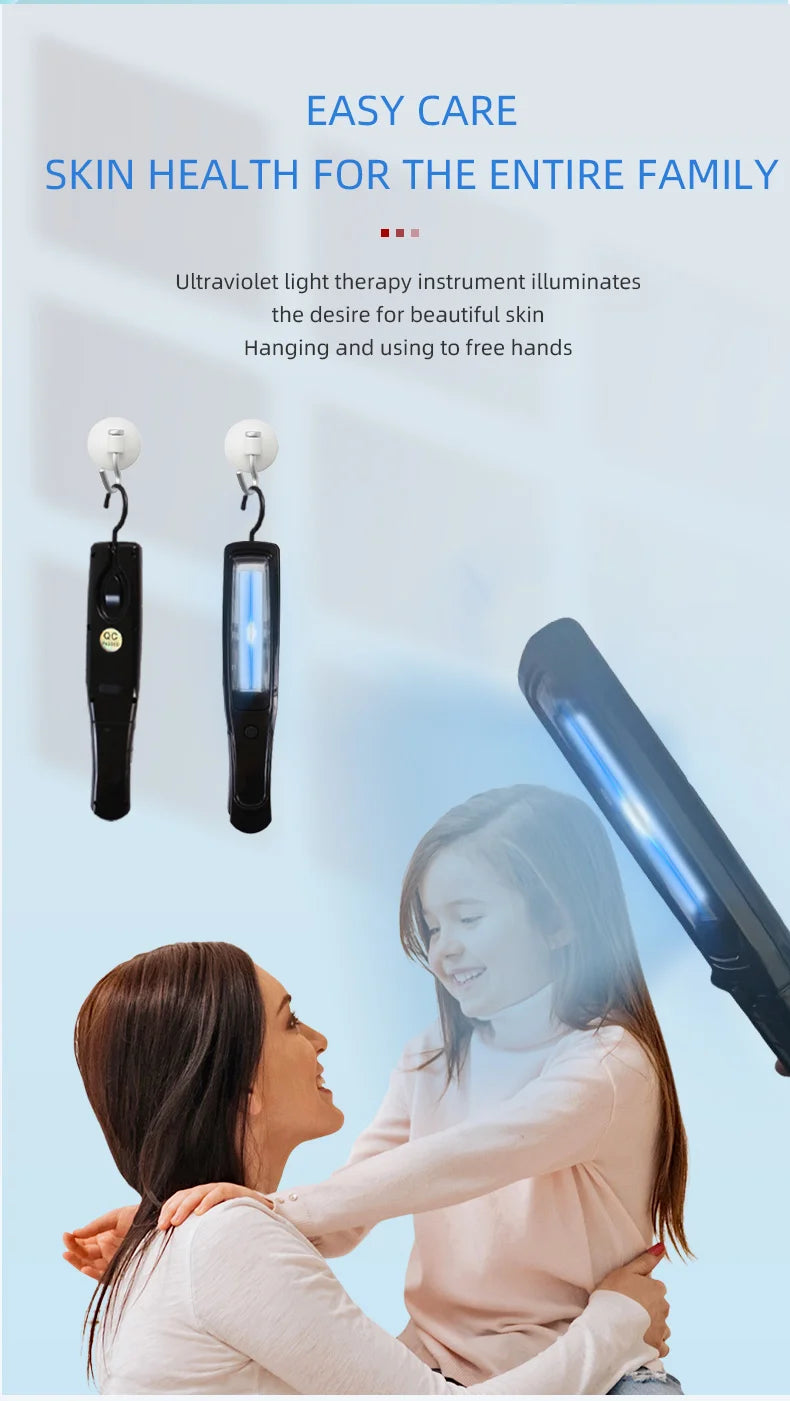 Home Use Psoriasis Equipment 308nm UV Lamps Phototherapy Medical Device UvbTreatment Light For Vitiligo