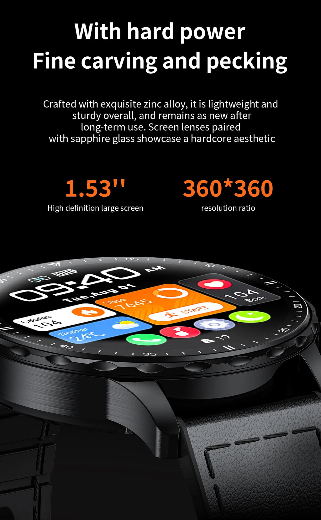 LIGE 2026 New Smart Watch Men Blood Oxygen Health Monitor Men's Watches AI Voice Assistant Bluetooth Call Men Sports Smartwatch
