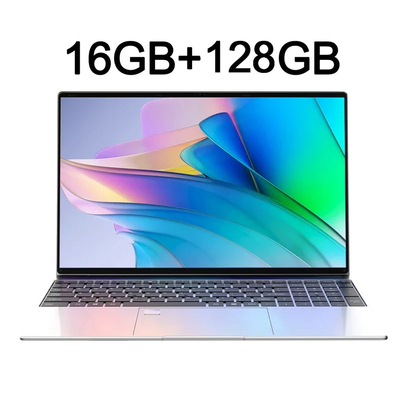Ultra Slim Laptop 14.1" 16GB RAM 2TB SSD Notebook Windows 11 Pro 1920*1080 Display Office Study Computer PC Intel N3700