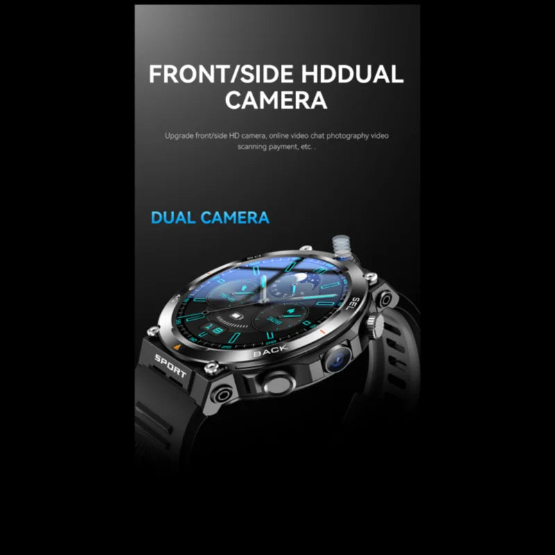 Sport Smartwatch 256GB GPS Wifi Download APP Dual Camera Video Calls Supports Google Play Smart Watch 4G SIM Card For Men Women