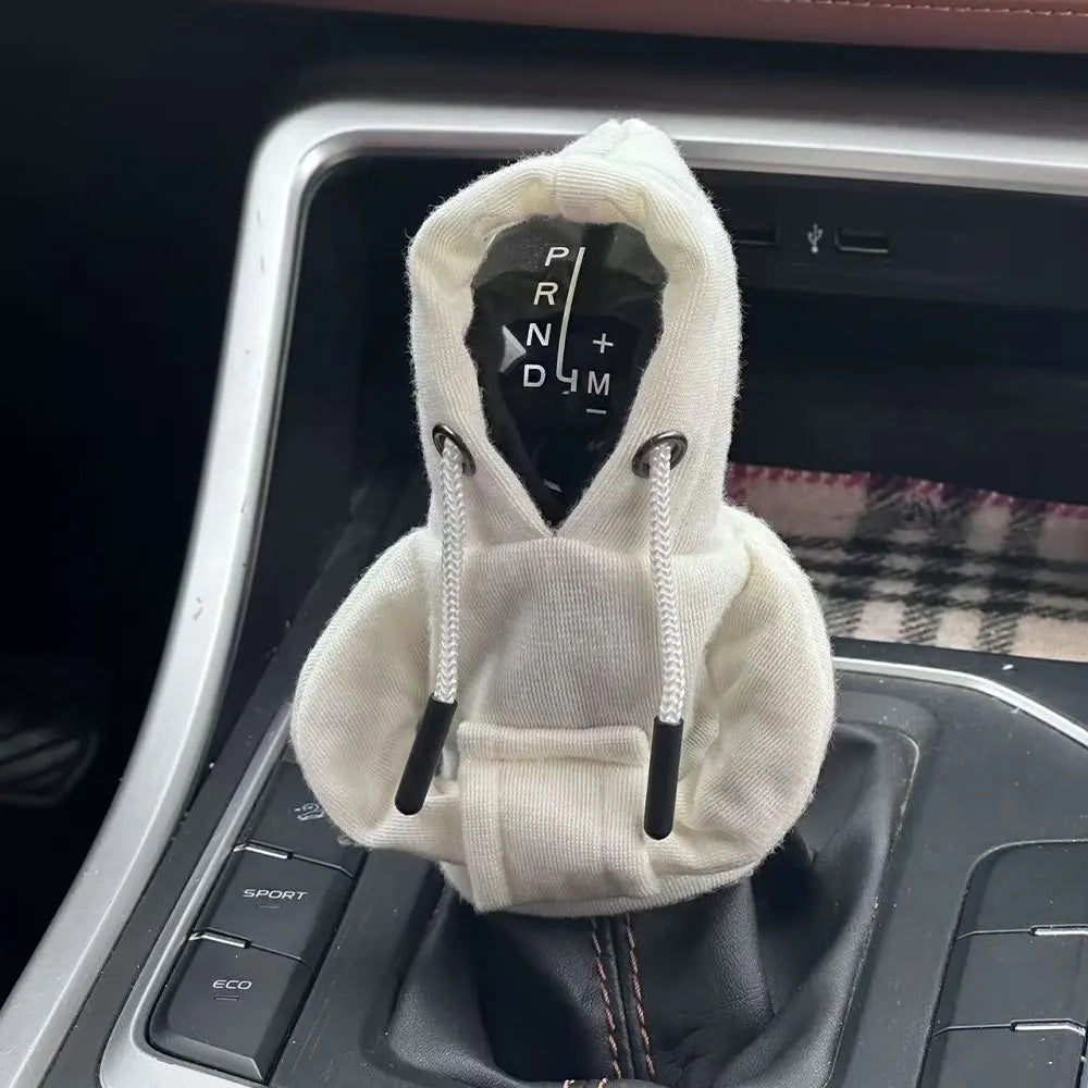 Gear Shift Mini Hoodie Cover Shift Cover Gear Handle Decoration Fits Manual Automatic Universal Car Shift Lever Interior Decor
