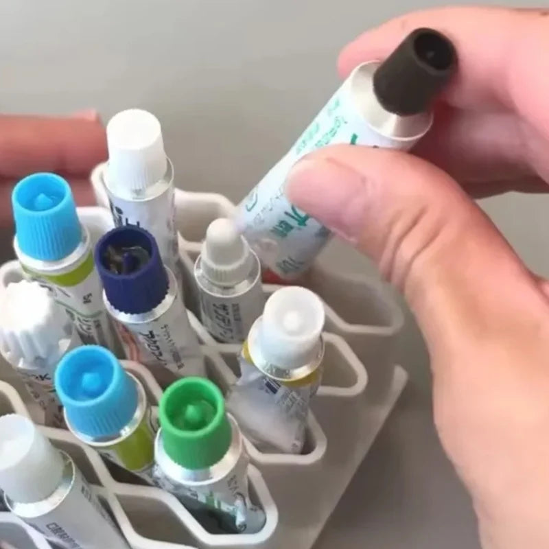32 Slots Ointments Stand Multi-Compartment Medicine Storage Holder For Small Items Multi-purpose Cosmetics/Pen Storage Rack