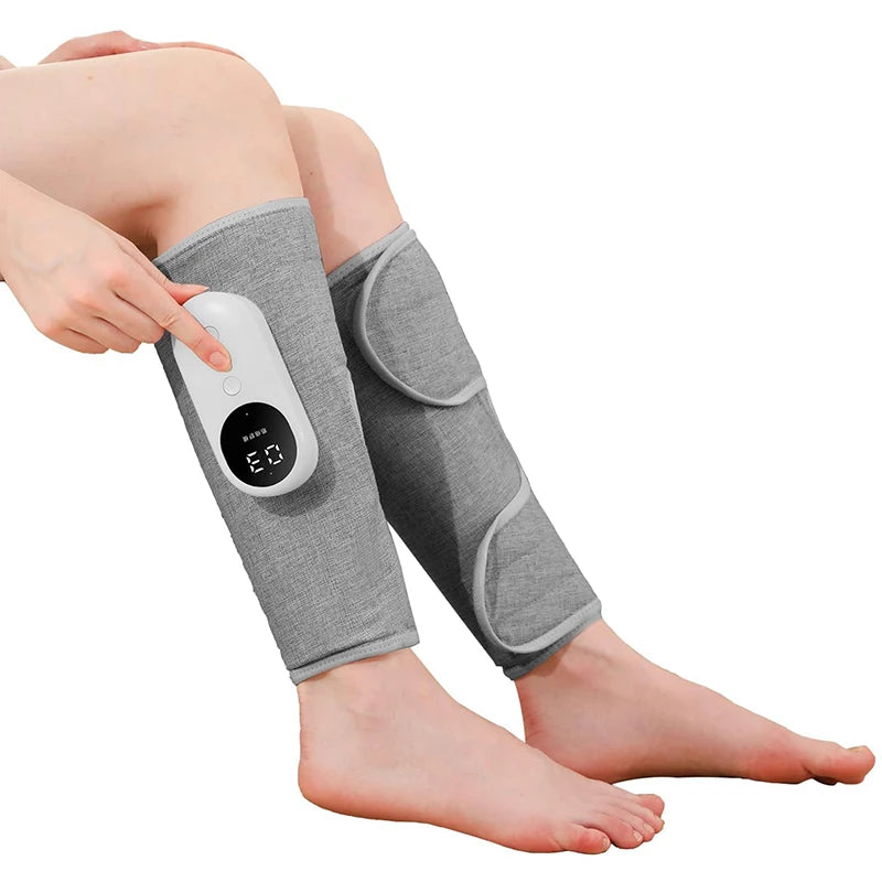 1/2Pcs Electric Leg Massager Wireless Rechargeable Air Compression Calf Massage Relax Leg 3 Modes 360° Air Pressure Leg Massage