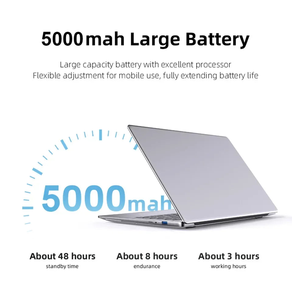2026 New 14.1 Inch Ultra Thin Laptop Intel i9-9880H Win11 16GB DDR4 RAM 2TB SSD Portable Business Notebook PC