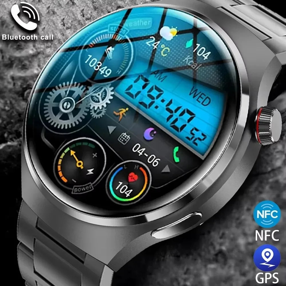 2025 New Bluetooth Call Smart Watch Men For Xiaomi IP68 Waterproof GPS Sports  AMOLED HD Large Screen Heart Rate NFC Watch Gift