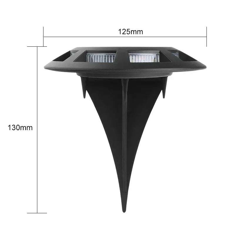 Solar Ground Lights Outdoor IP65 Waterproof 16LED Solar Powered Garden Pathway Light for Villa Yard Lawn Light Landscape Decor ﻿