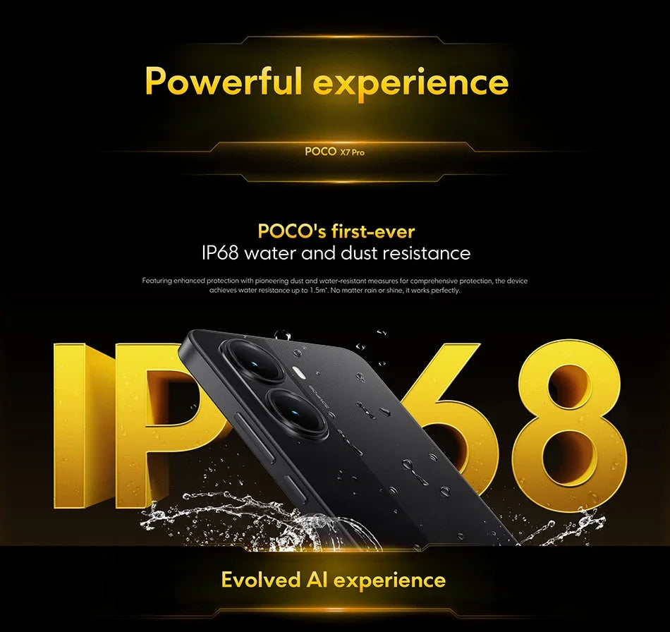 UK Version POCO X7 Pro Smartphone Dimensity 8400-Ultra 6000mAh 90W Charge 50MP camera with OIS 120Hz NFC 5G