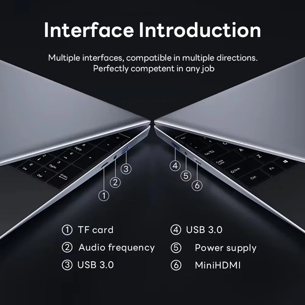 2026 15.6Inch Laptop Portable Intel Core i9 10980HK  32GB 2TB Windows11 Office Fingerprint Unlock Gaming Notebook Computer PC