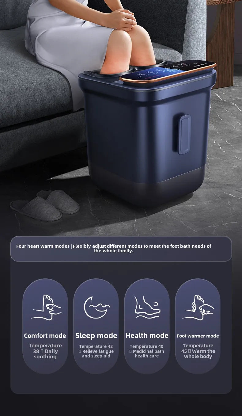 Electric massage of foot bath for heating constant temperature foot bath for 2024 new home fully automatic foot bath tub