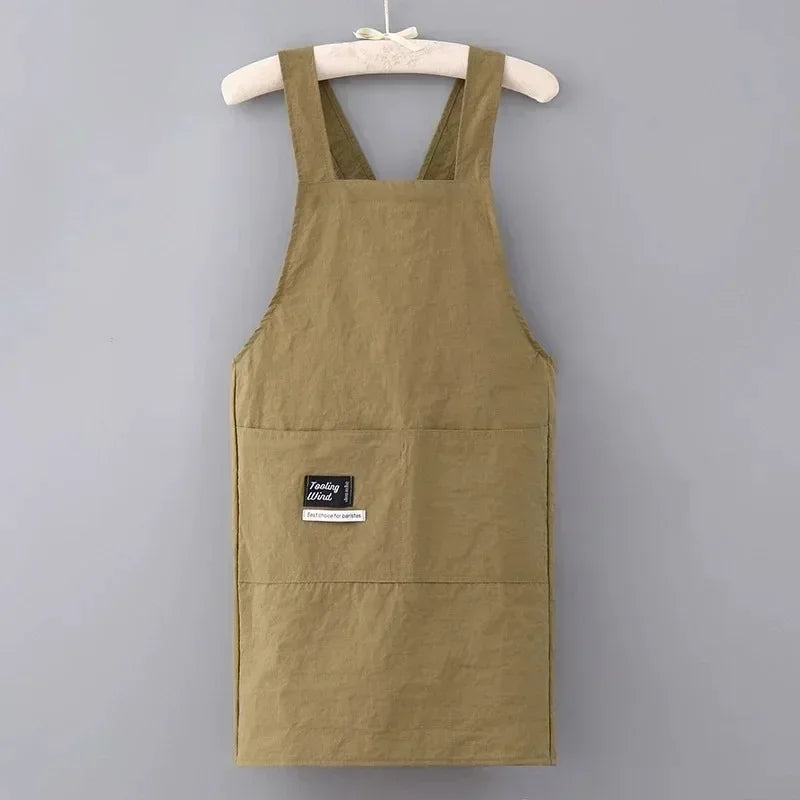 Multi-Purpose Unisex Breathable Waterproof Kitchen Apron Adjustable Strap Oil Resistant Bib for Cooking Cleaning Restaurant Work