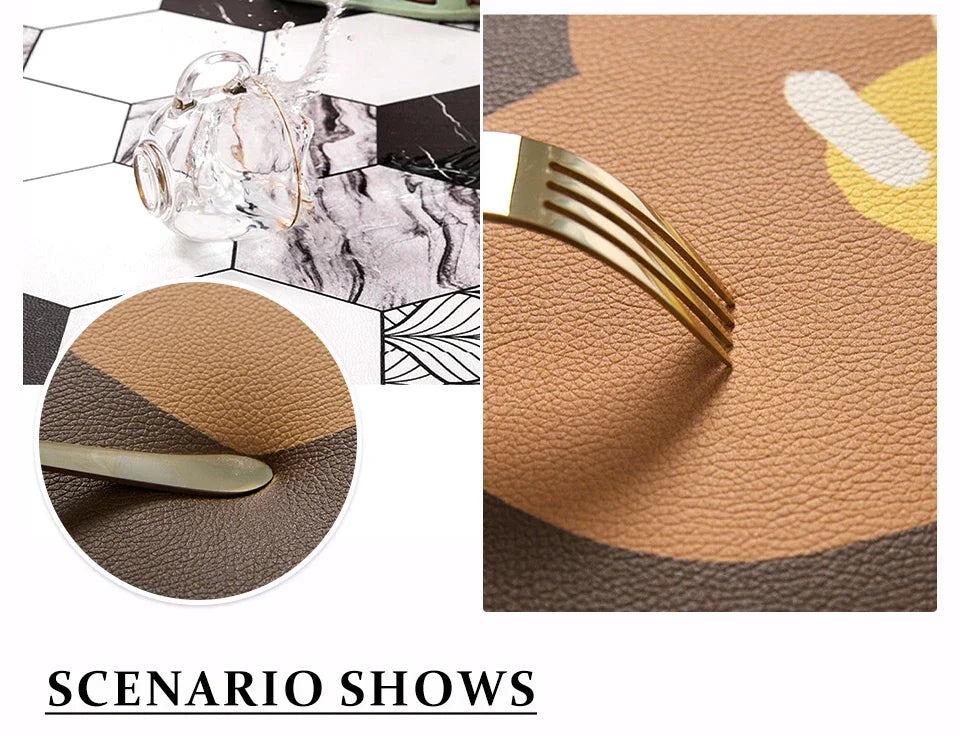 Kitchen Carpet Waterproof Oil-proof Floor Mat Pvc Leather Non-slip Foot Mats Long Strip Home Decoration Rug Alfombra De Cocina