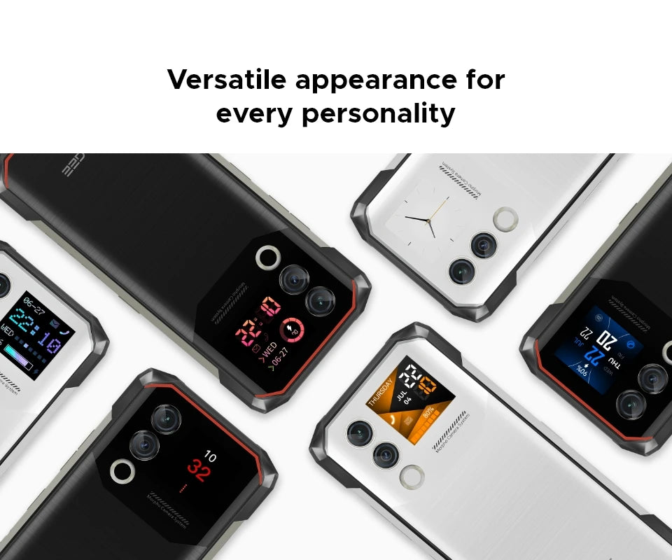DOOGEE Blade10 Max Rugged Phone 6.56" 90Hz IPS Display 10300mAh Battery Phone 8GB 256GB 1.54" Rear Display 50MP AI Main Camera